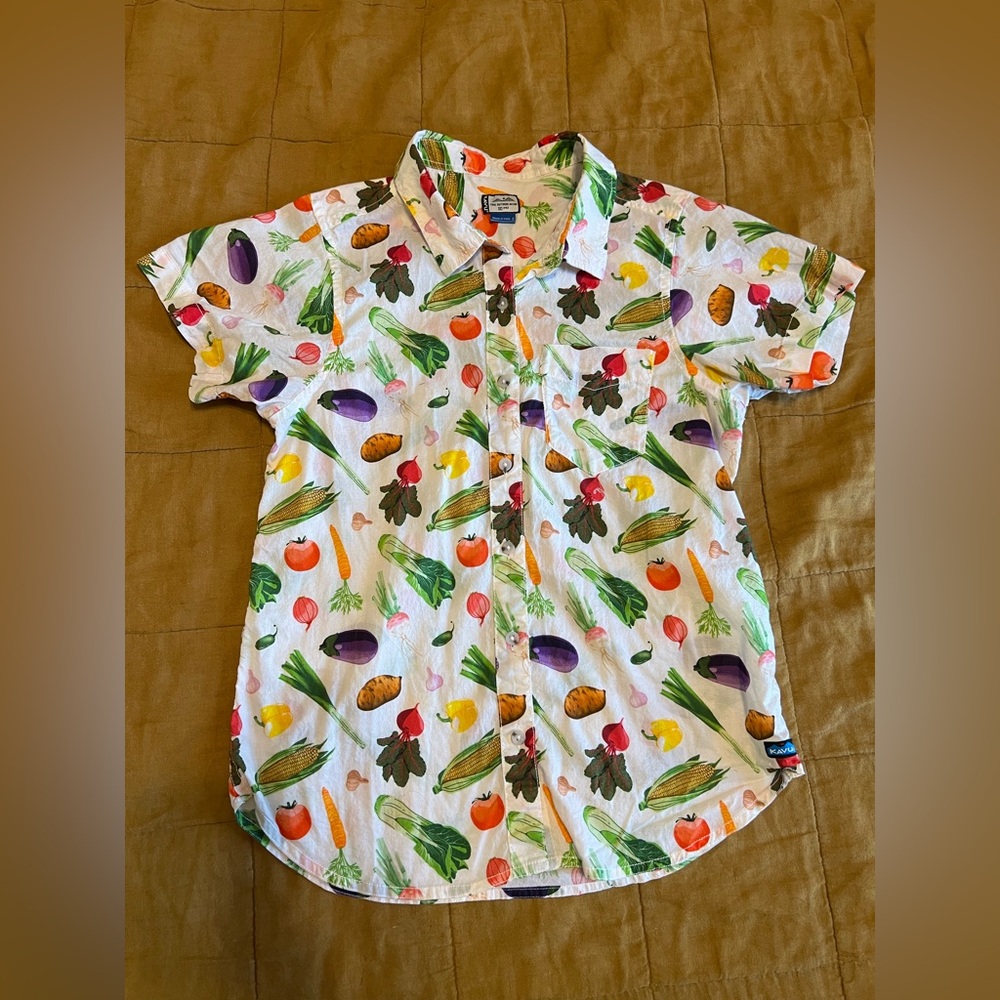 Kavu Button Down Shirt, Veggies